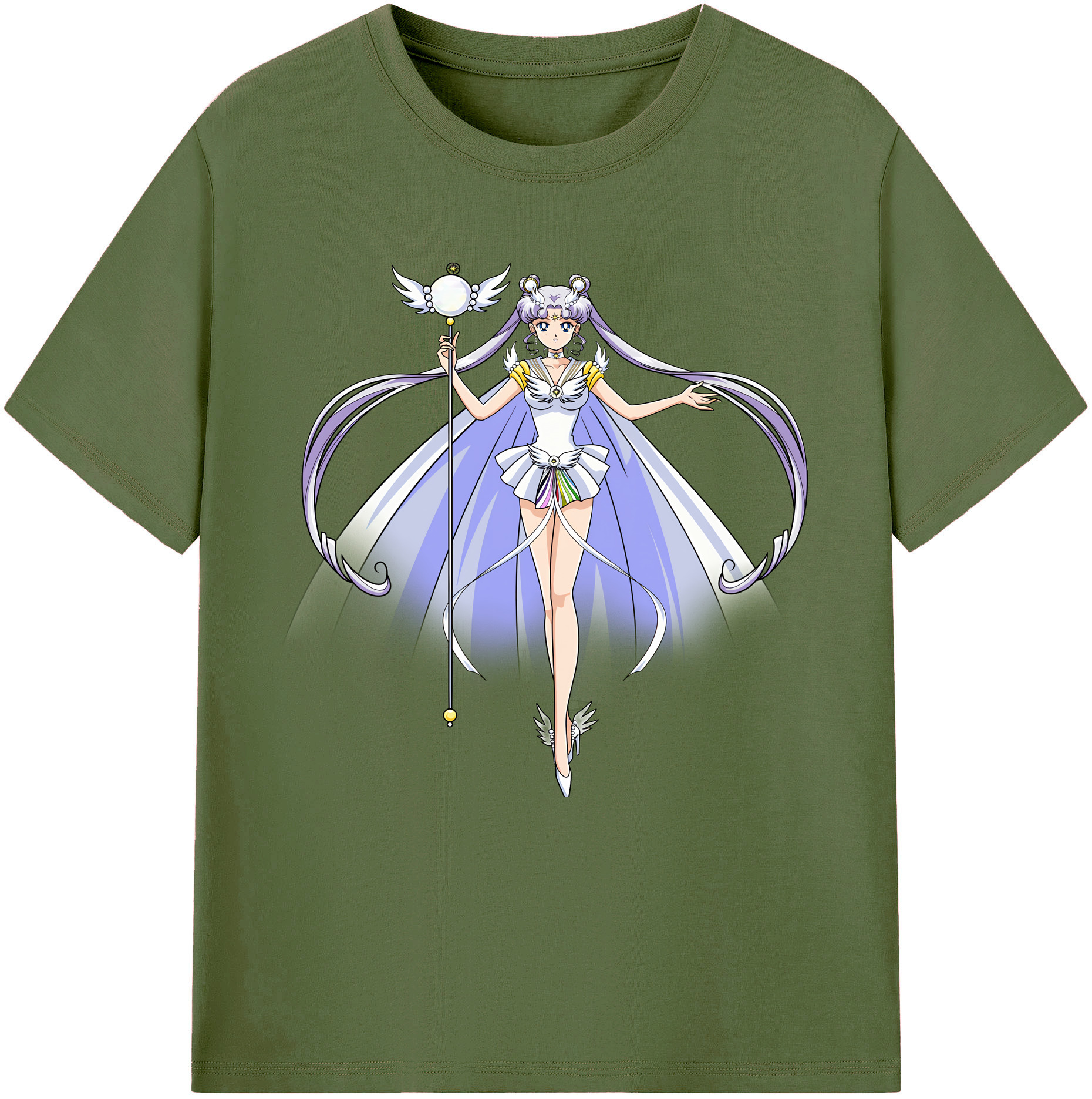 （画像用） 美少女戦士セーラームーン 月野 うさぎ つきの うさぎ Sailor Moon Tsukino Usagi 綿100％半袖Tシャツ（フロントプリント）